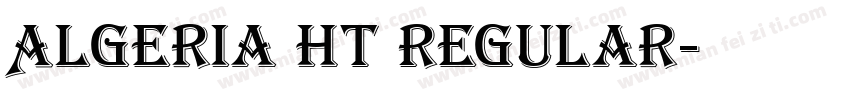 Algeria HT Regular字体转换